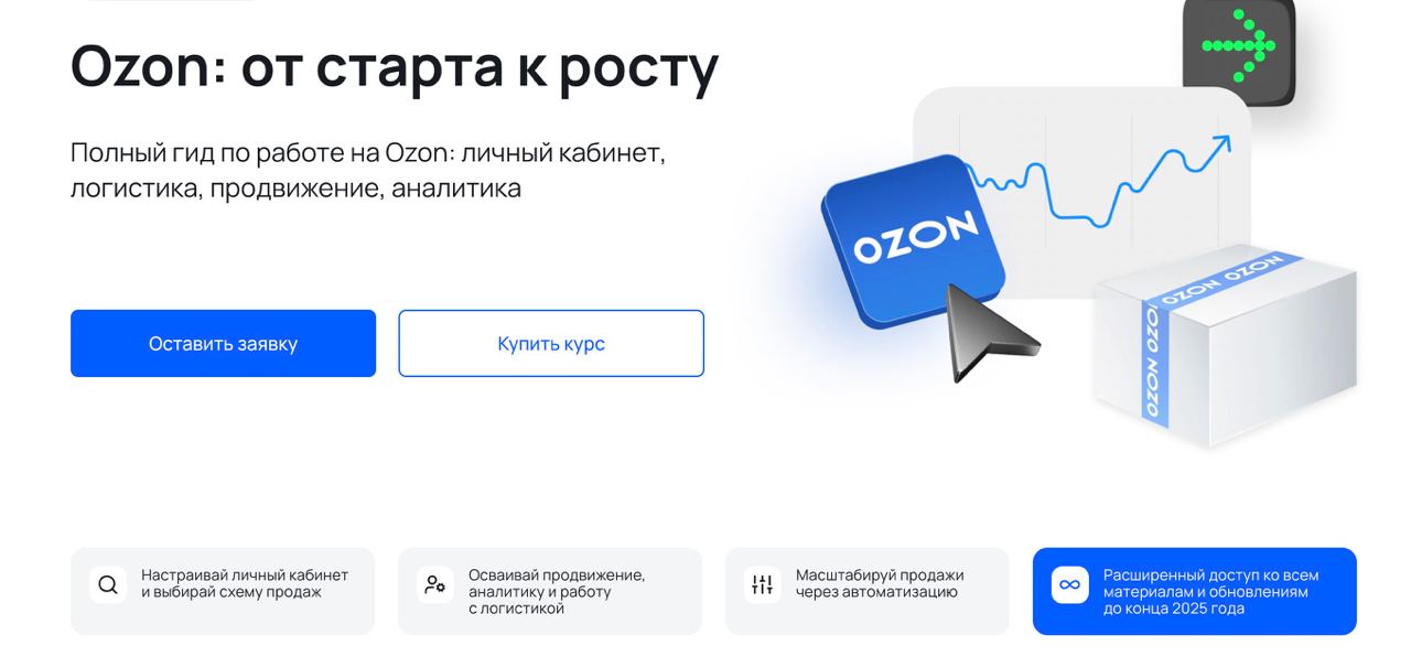 MPSTATS Academy / Виталий Филь, Анна Бициохо - Ozon: от старта к росту. Тариф Самостоятельный